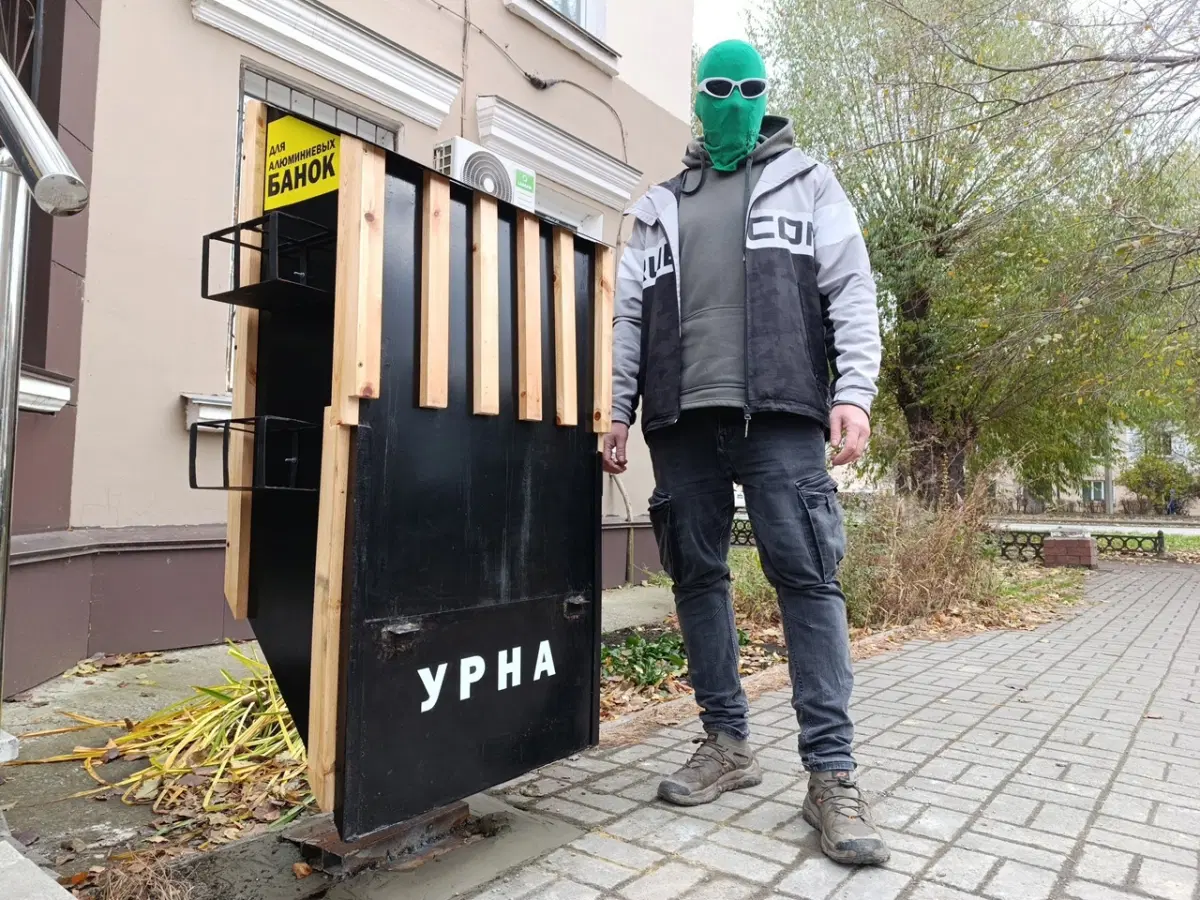 Я спроектировал, сделал и установил городскую урну⁠⁠