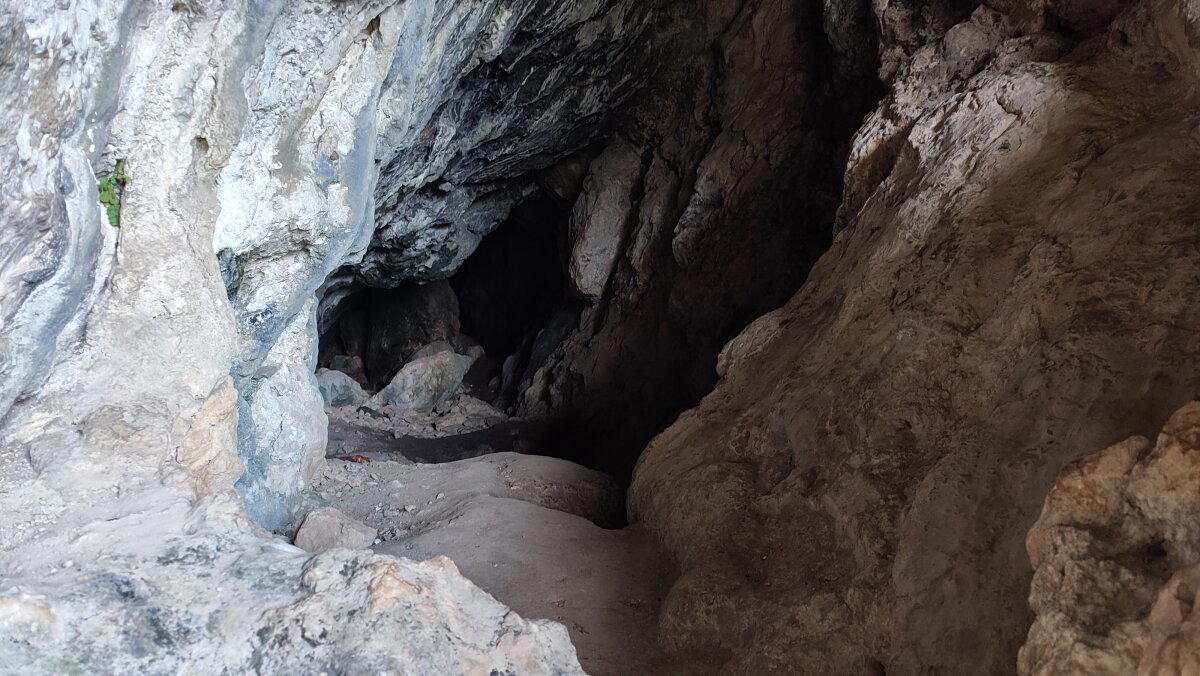 Лезть в нее страшно, да и фонарика у меня нету