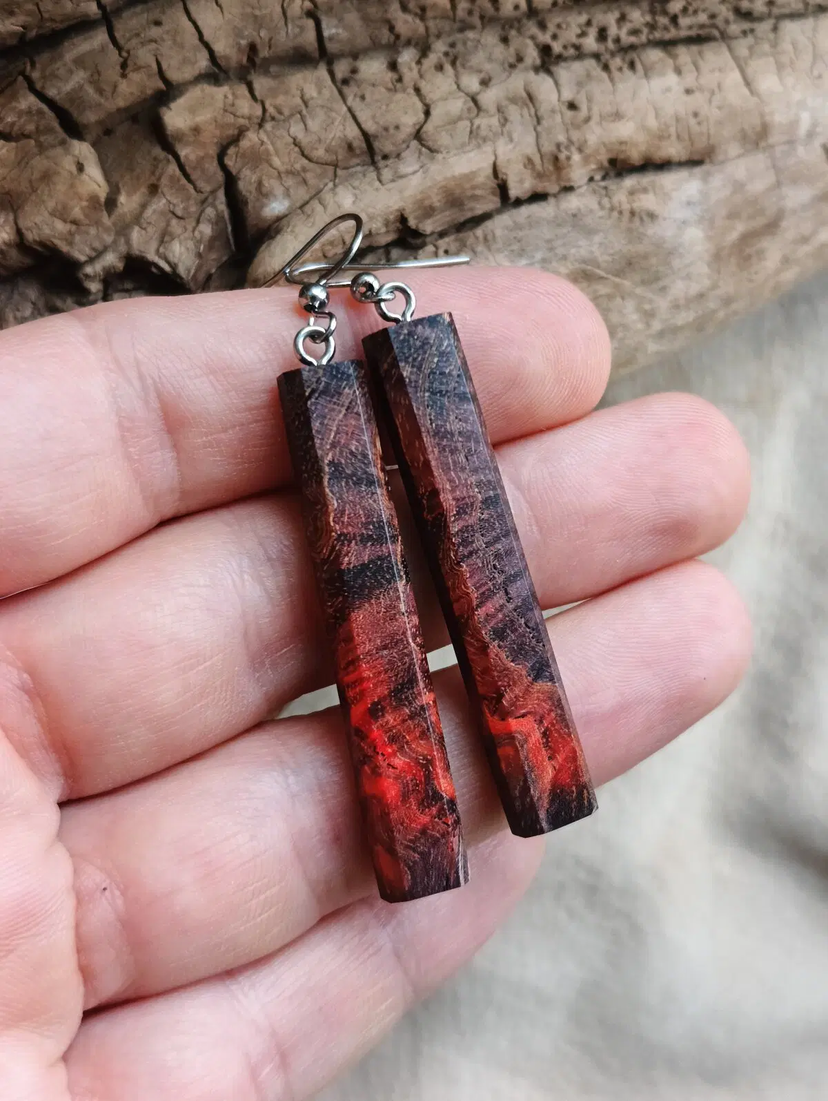 Ясеневые серьги