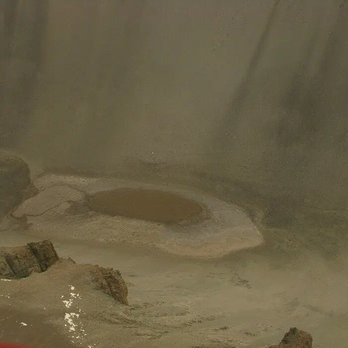 Озеро Дон-Жуан, сфотографированное 16 декабря 2013 года с вертолета / © odditycentral.com