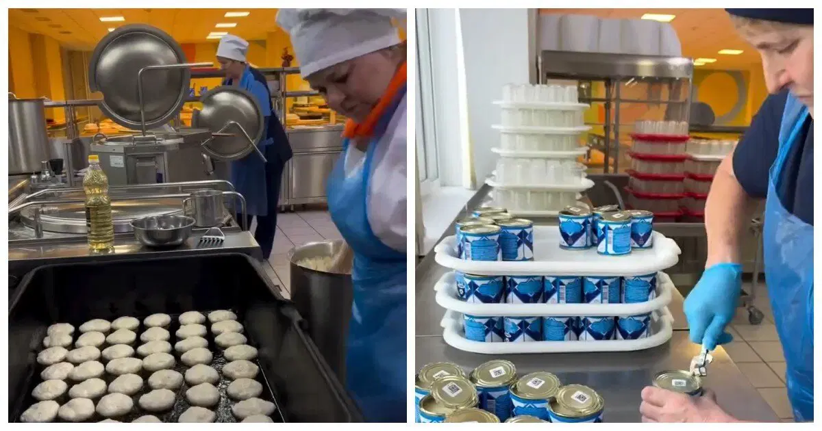 Обычный день в школьной столовой