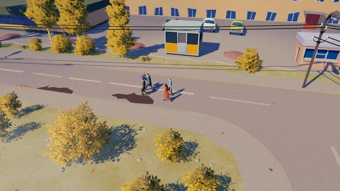 У игры необычный визуальный стиль. Обратите внимание на окна здания