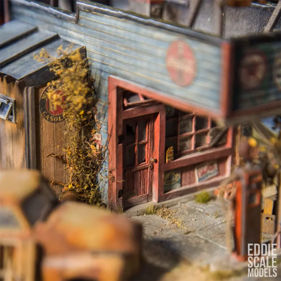 Диорама заброшенной Американской Автозаправки