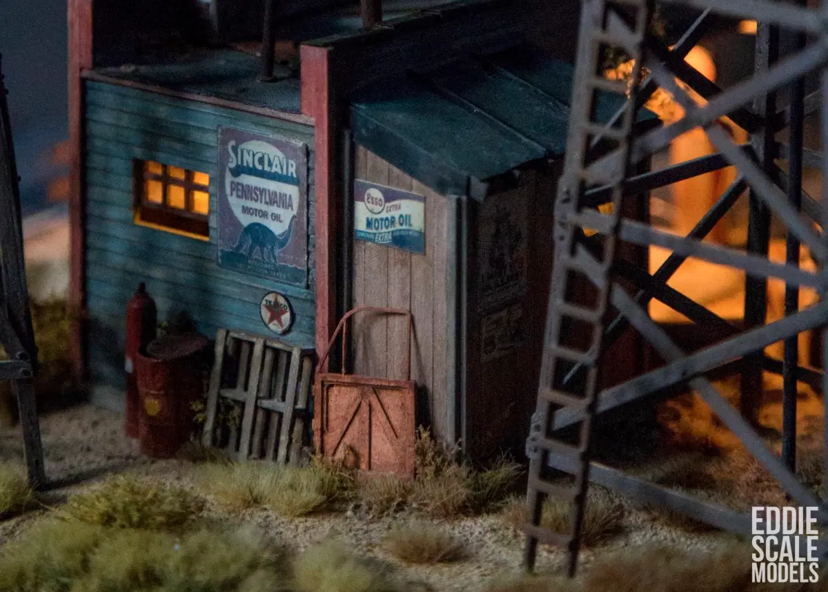 Диорама заброшенной Американской Автозаправки