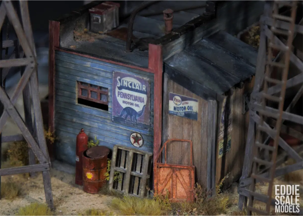 Диорама заброшенной Американской Автозаправки