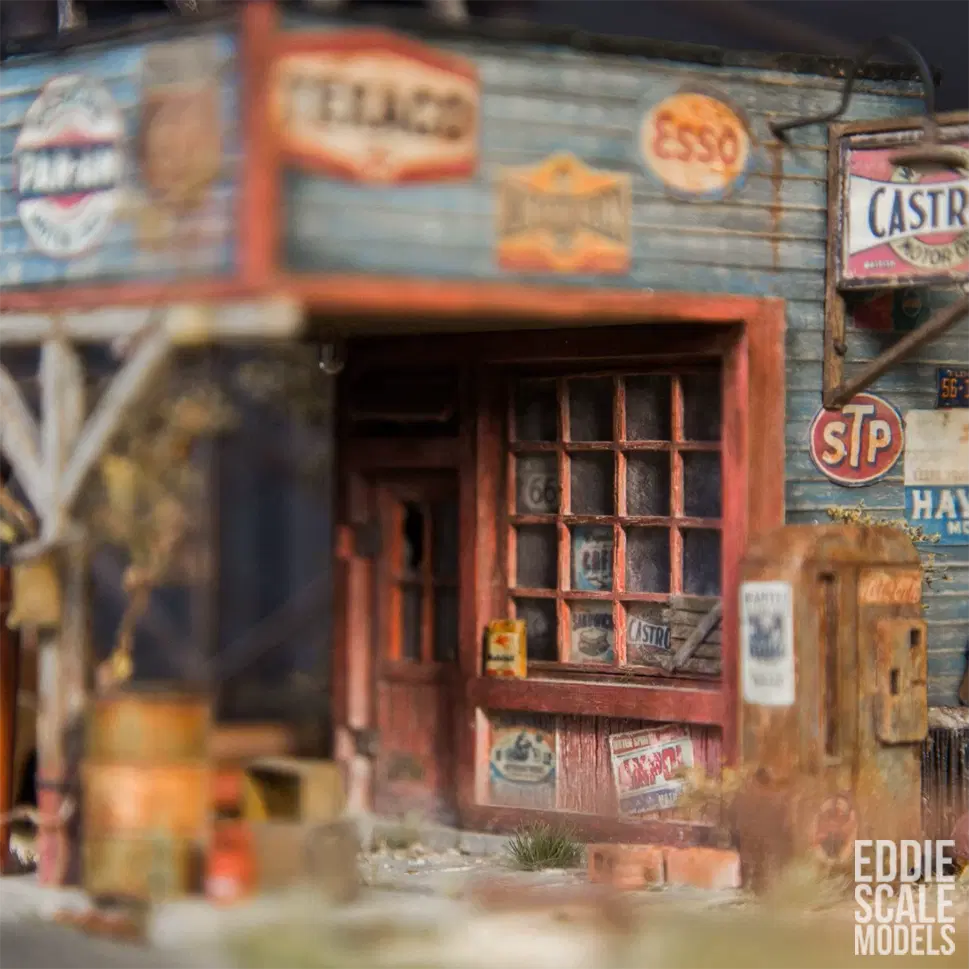 Диорама заброшенной Американской Автозаправки