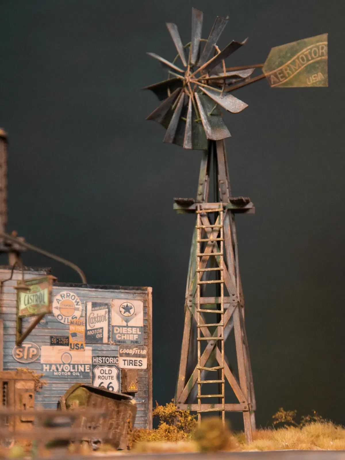 Диорама заброшенной Американской Автозаправки