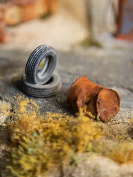 Диорама заброшенной Американской Автозаправки