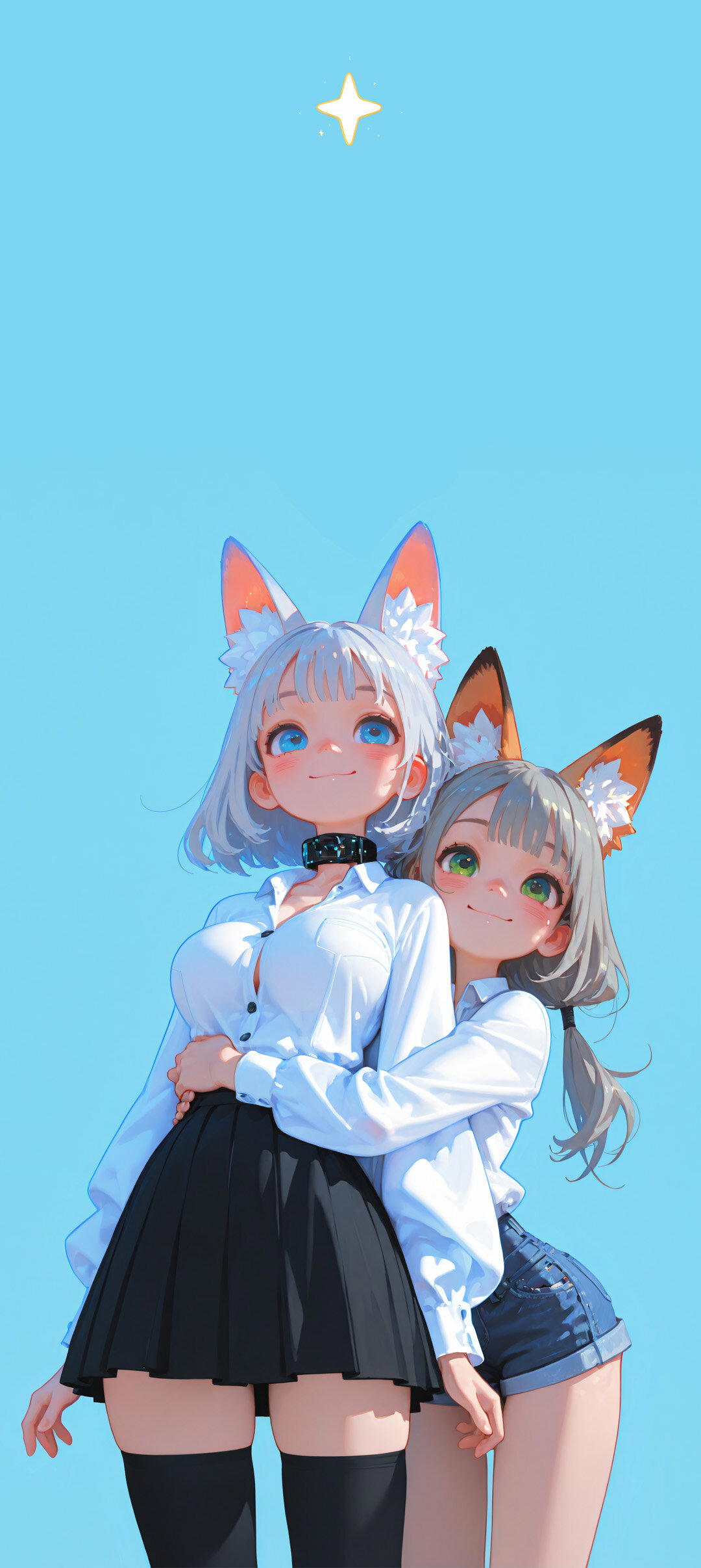 Обнимашки (обои на телефон)