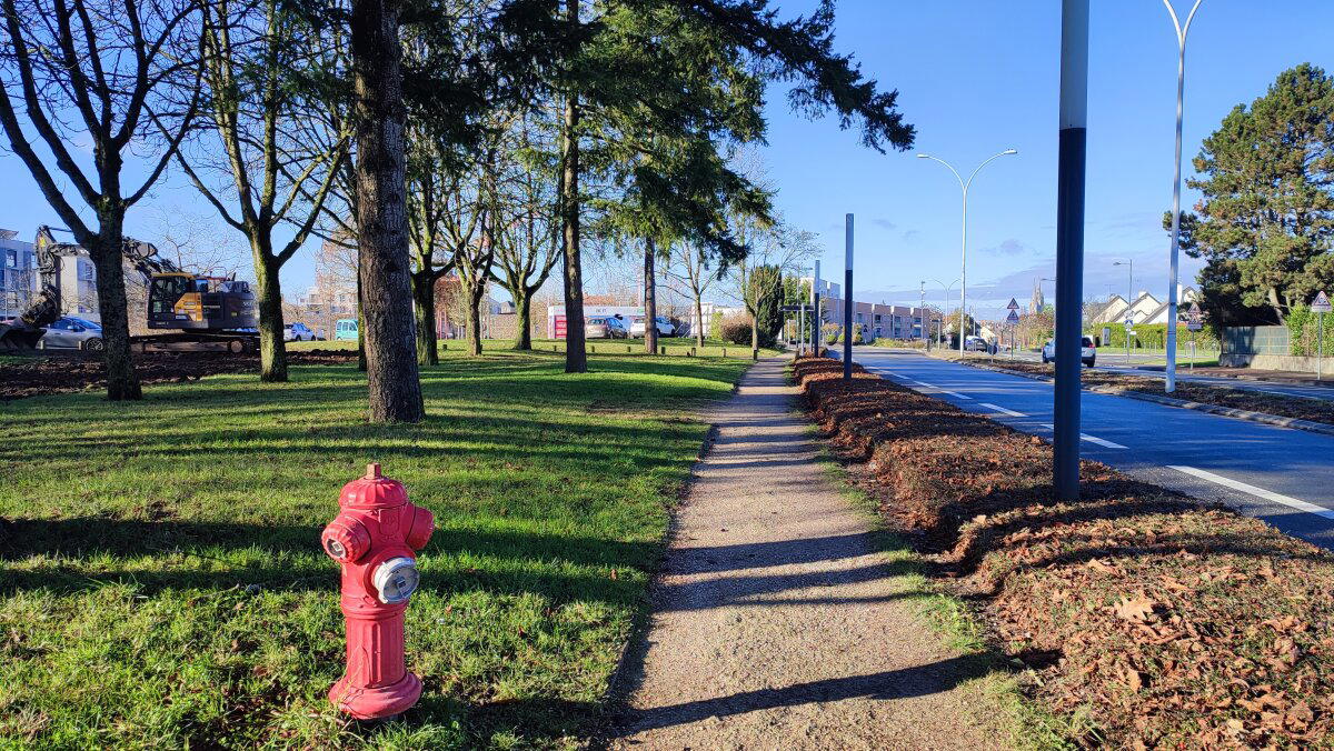 Гравийный тротуар