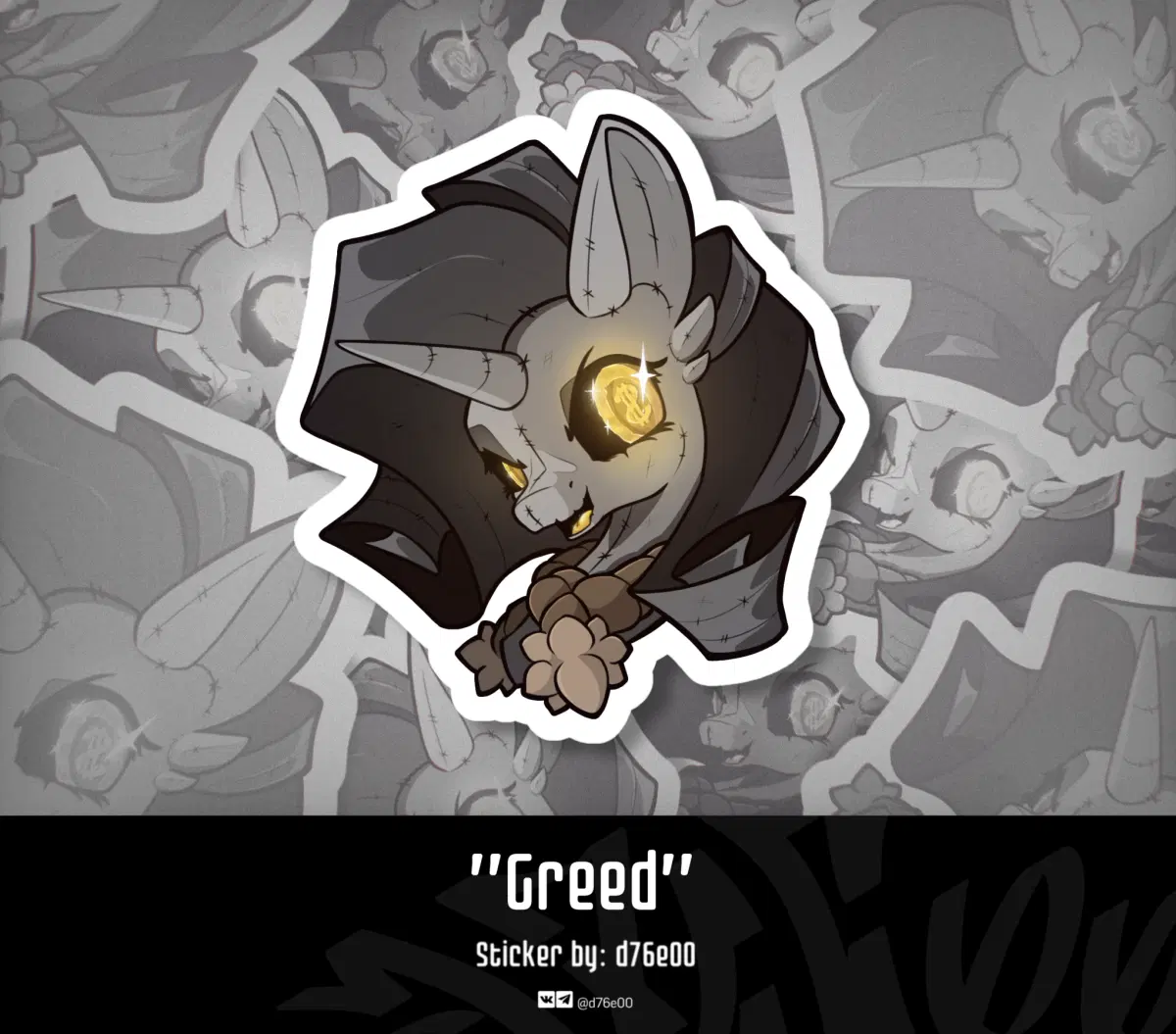 Sticker "Greed"