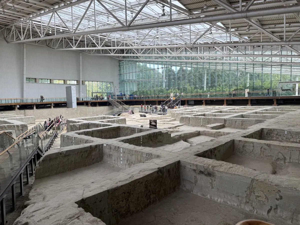 Зал раскопок.