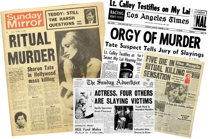 Примеры газетных заголовков того времени.Особого знания английского не потребуется