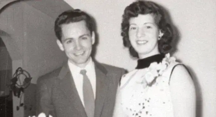 Мэнсон с первой женой, Розалин Джин Уиллис, фото 1955 г.