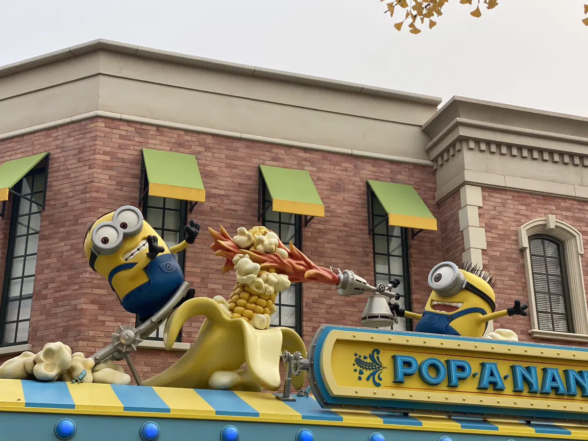 Весь парк в миньонах. Ну, кроме Гарри Поттера.