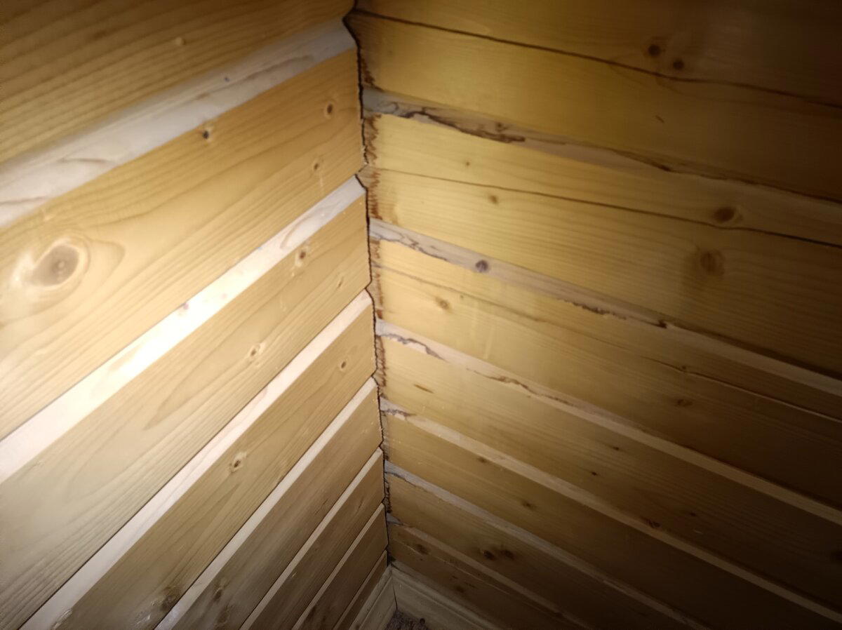 Щелетерем из клееного бруса - конструктив потерян. Очередной отчёт об осмотре брусового дома перед покупкой