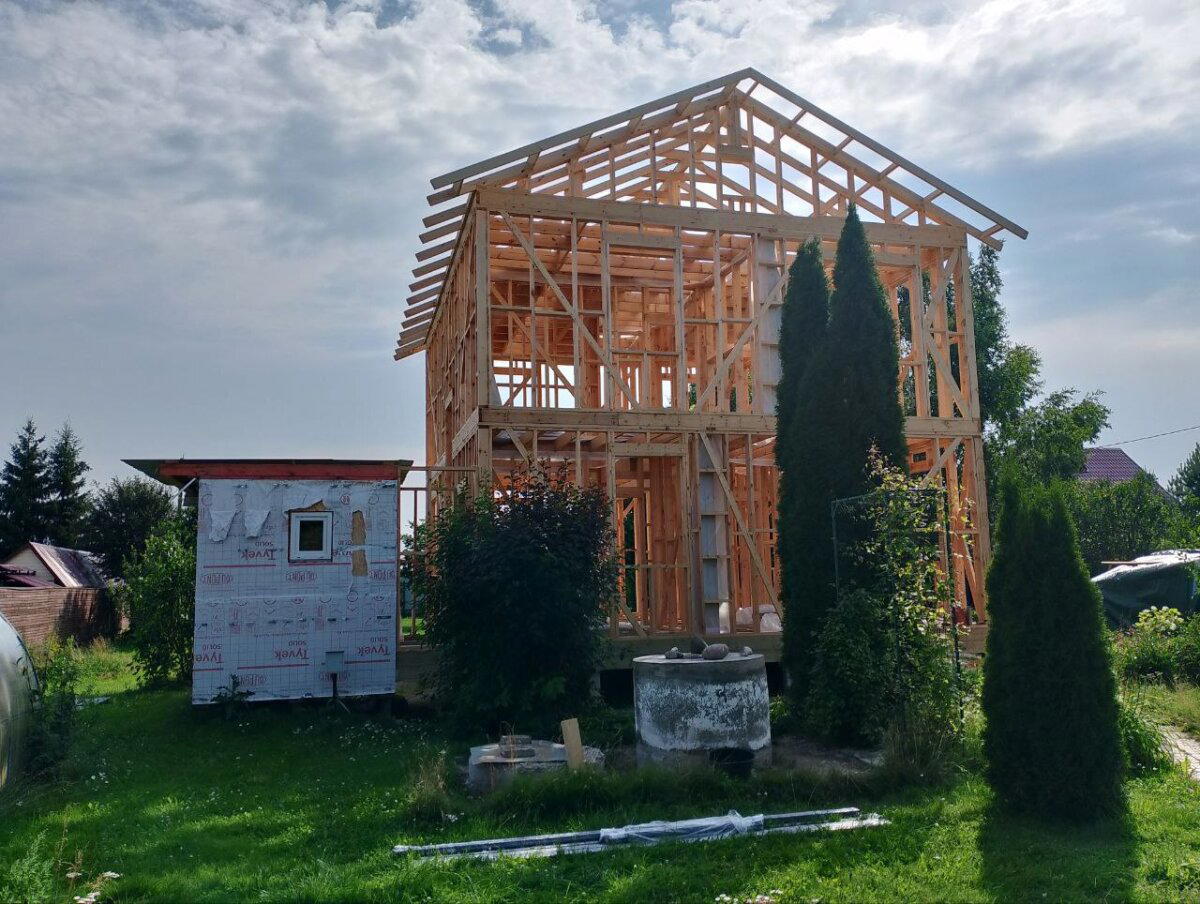 Как мы дом к пристройке пристраивали. История одного каркасника