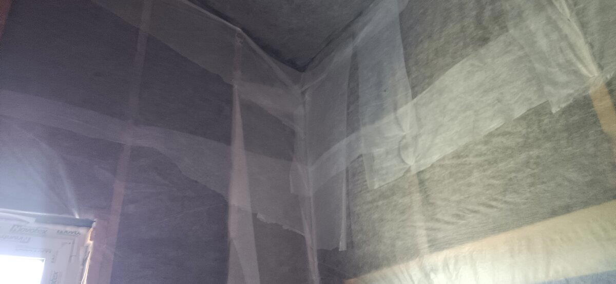 Пароизоляция в каркасном доме.