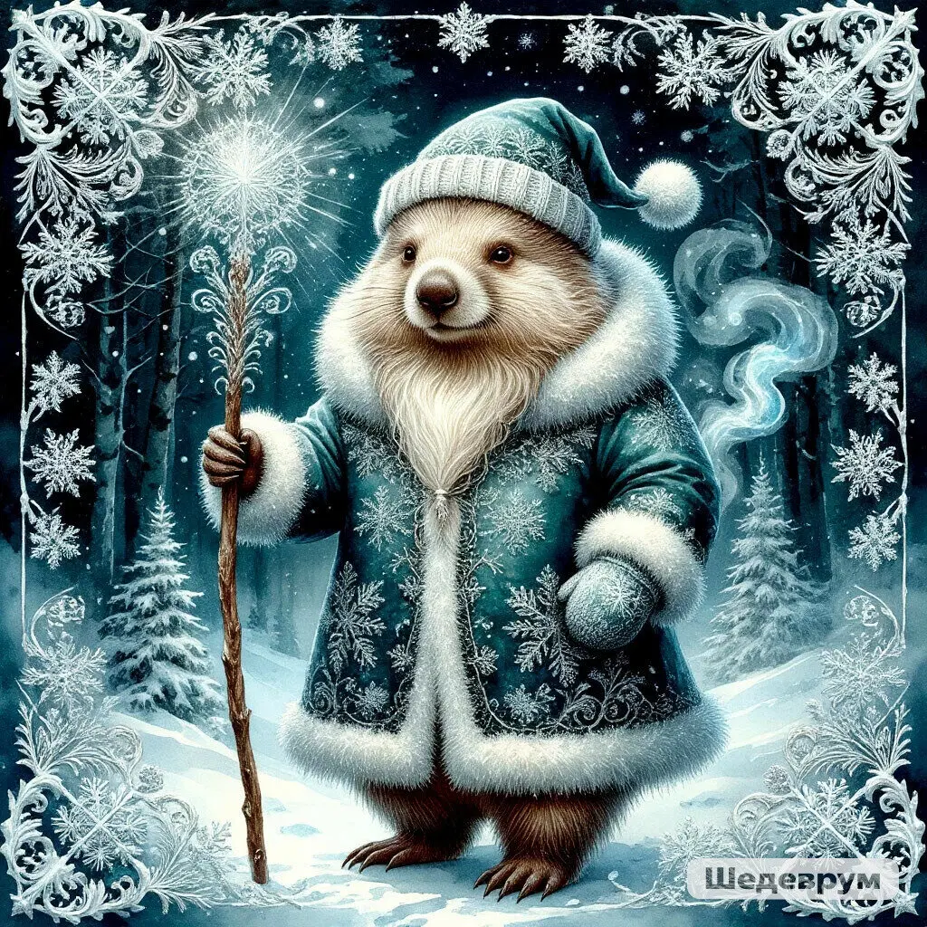 Ну и Шедеврум присоединяется к поздравлению и шлёт открыточку всем вомбатянам.