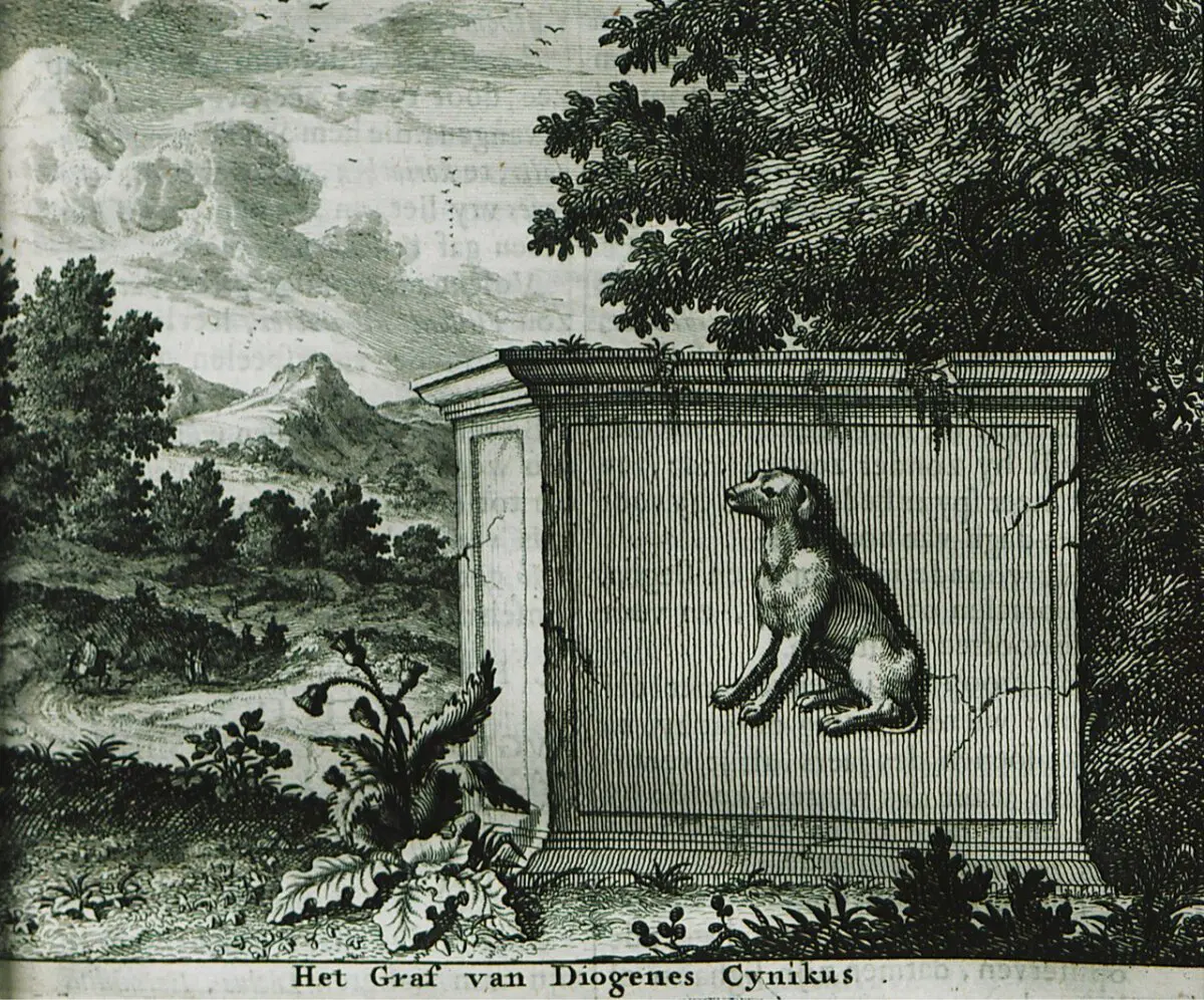 гравюра с легендарной могилой