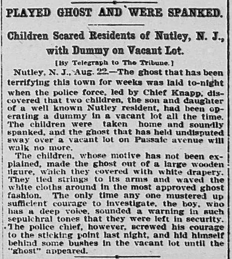 Шалости привидения, 1906 год