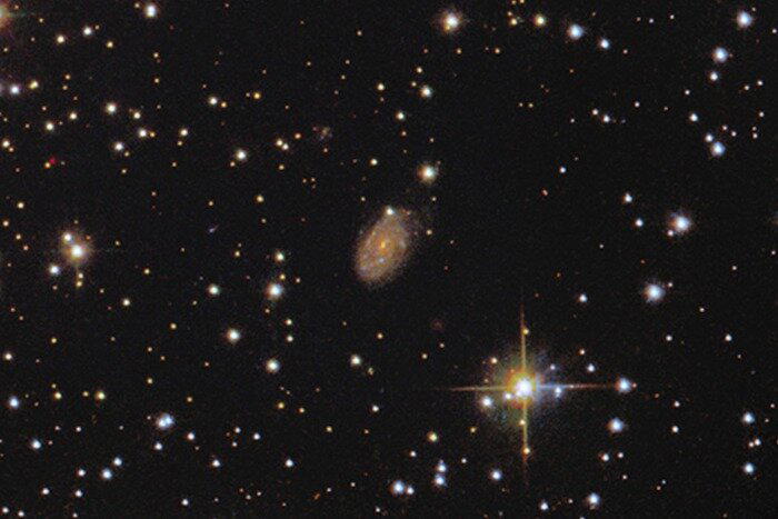 В кадр попали далекие фоновые галактики, удаленные на десятки миллионов световых лет от нас / © ESA/Hubble &amp; NASA, A. Sarajedini, G. Piotto, M. Libralato