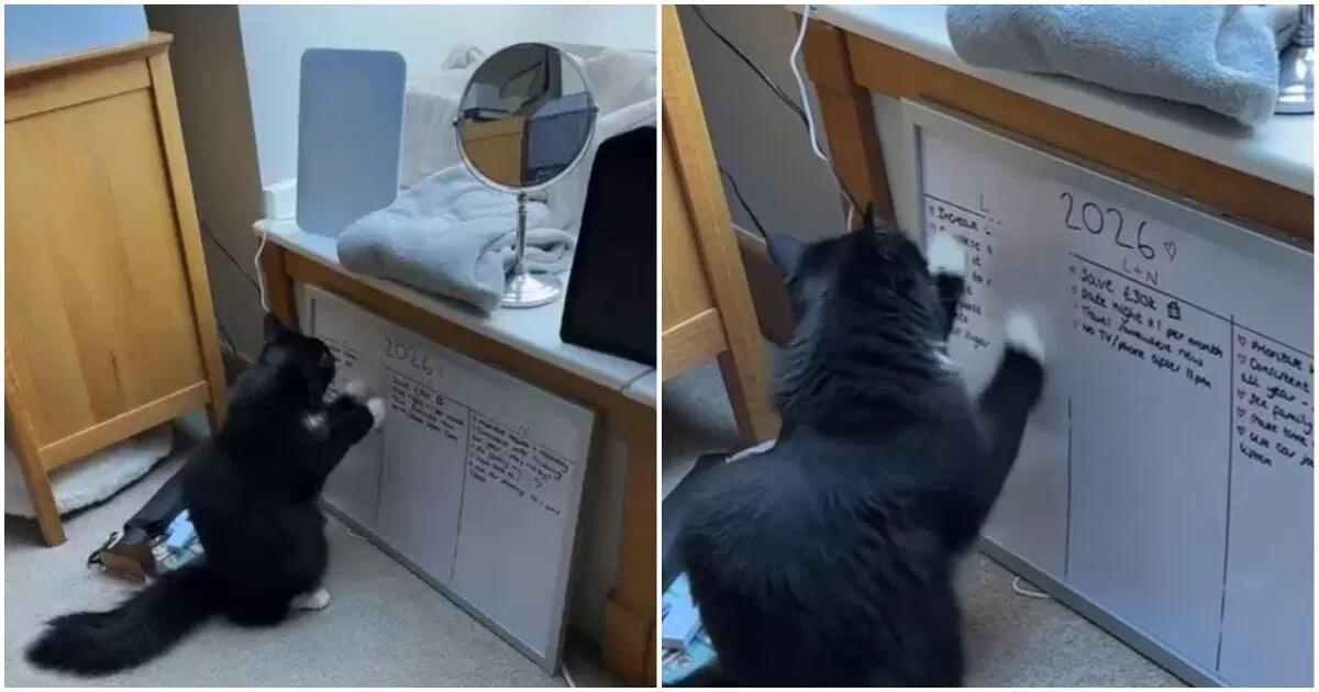 Кот внёс коррективы в цели хозяйки на 2026 год