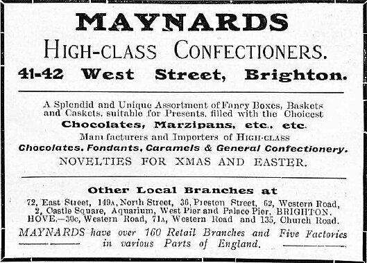 Вывеска кондитерской лавки Джона Мейнарда. Источник фотографии hovehistory.blogspot.com