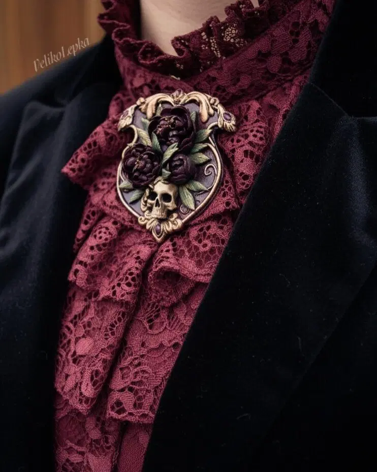 Брошь, ручной работы