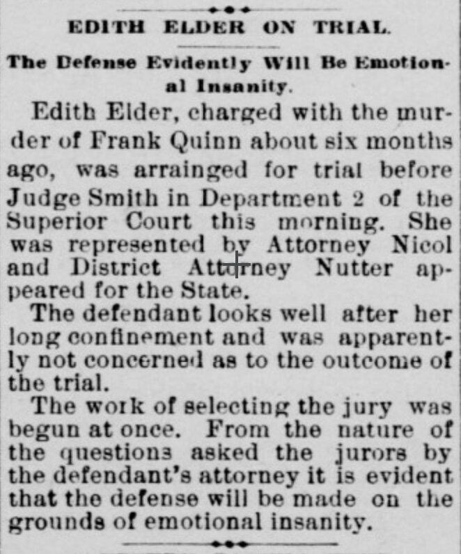 Статья из газеты. Источник фотографии: газета "The Sacramento Bee" от 23 апреля 1895 года