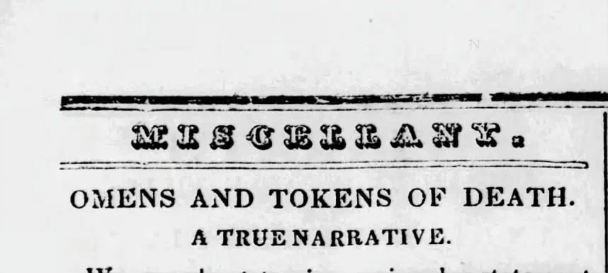 “Sentinel and Democrat,” 10 апреля 1844 года