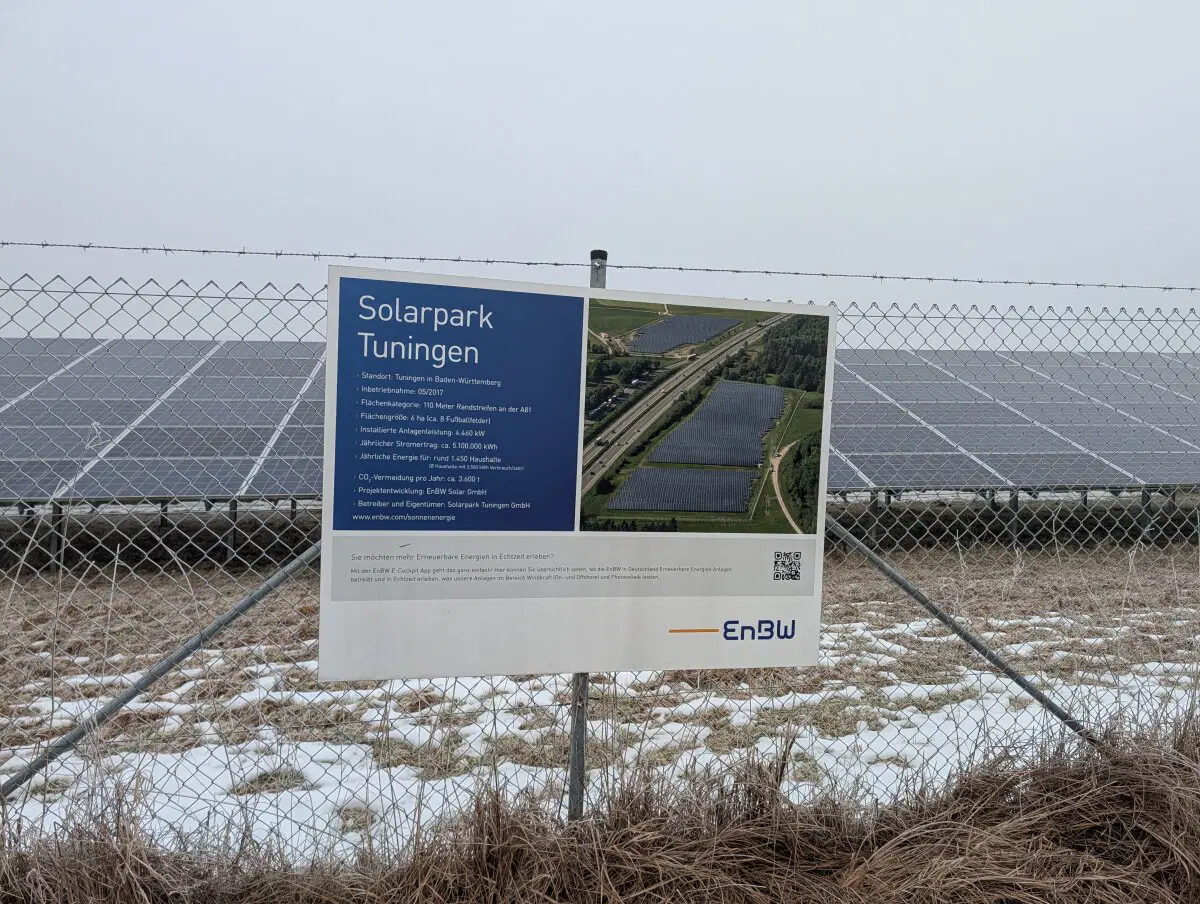 Поля солнечных панелей.