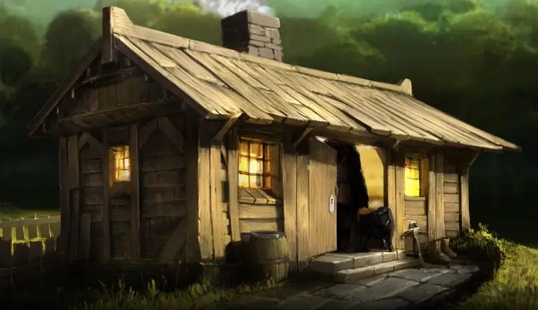 Видение хижины фанатами.