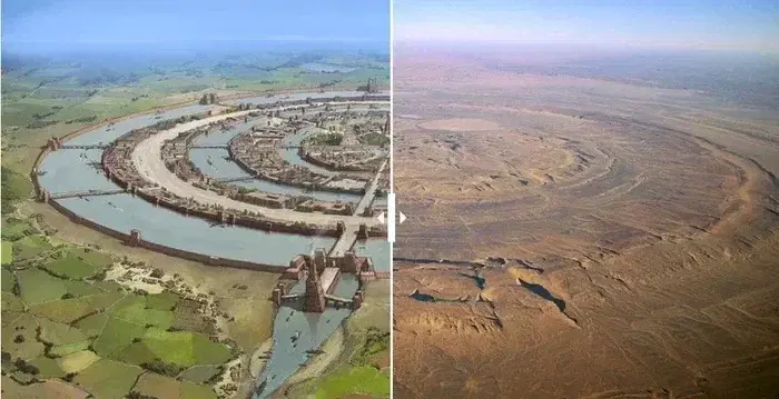 Сопоставление структуры Ришат и «платоновской» Атлантиды