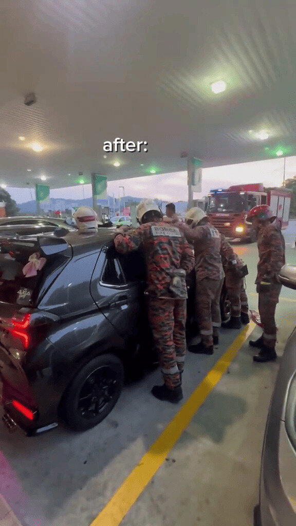 Пожарные освободили котика