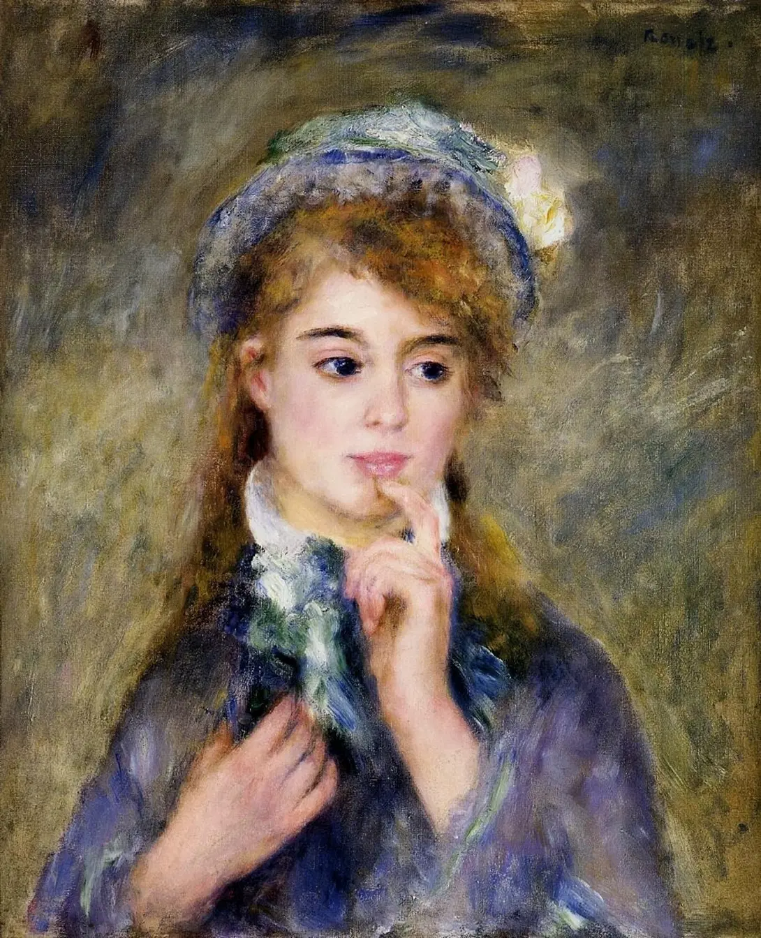 Пьер Огю́ст Ренуа́р – Наивная (фр. Pierre-Auguste Renoir
– Ingénue). Холст, масло 1876 год.