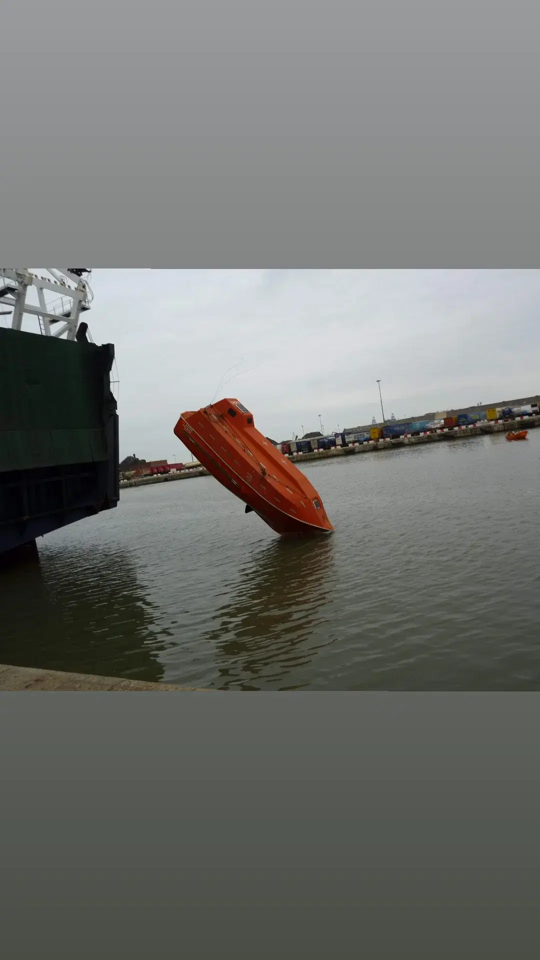 Free Fall Rescue Boat.