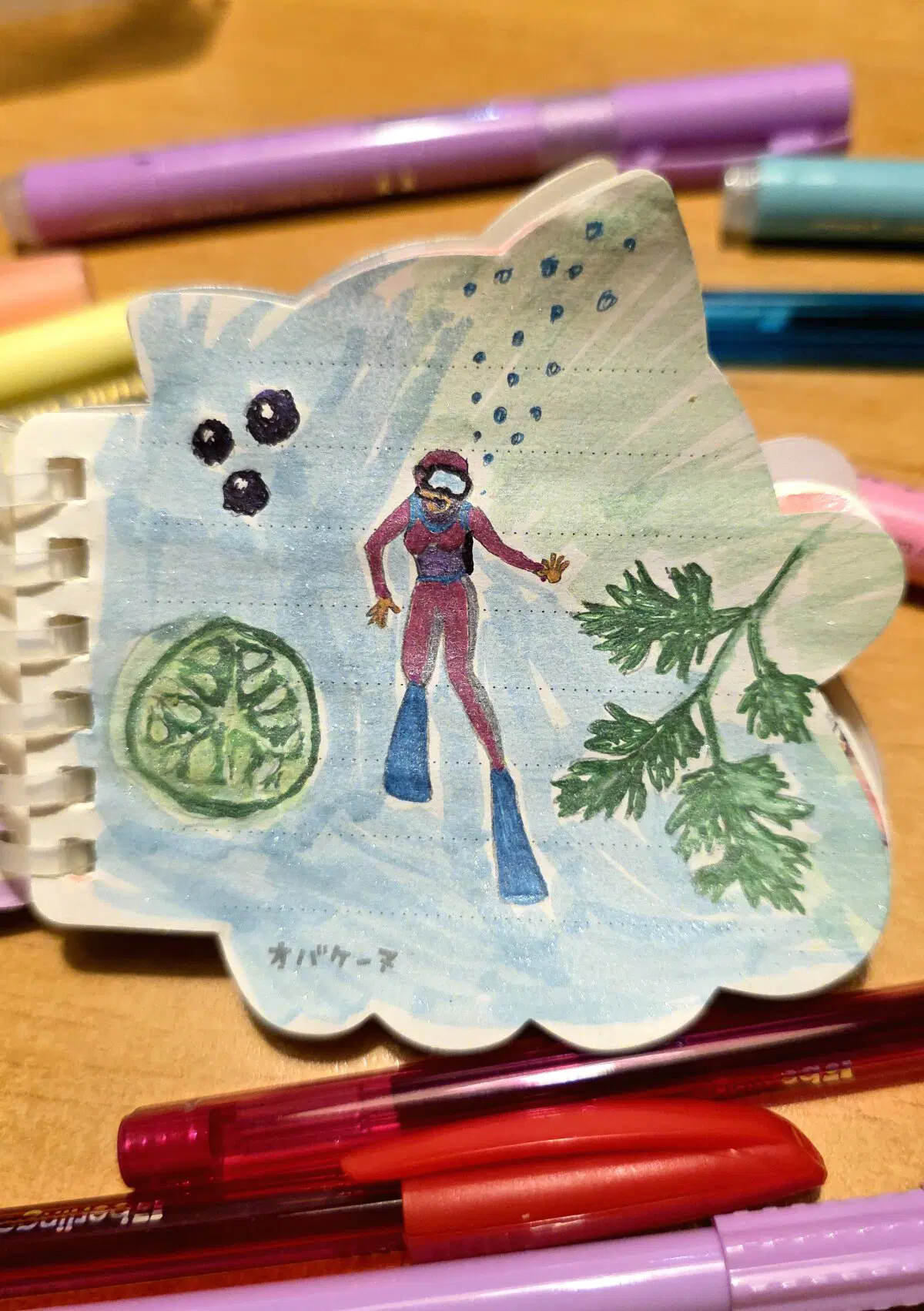 Рисунок ручками. Ивент Вомбата