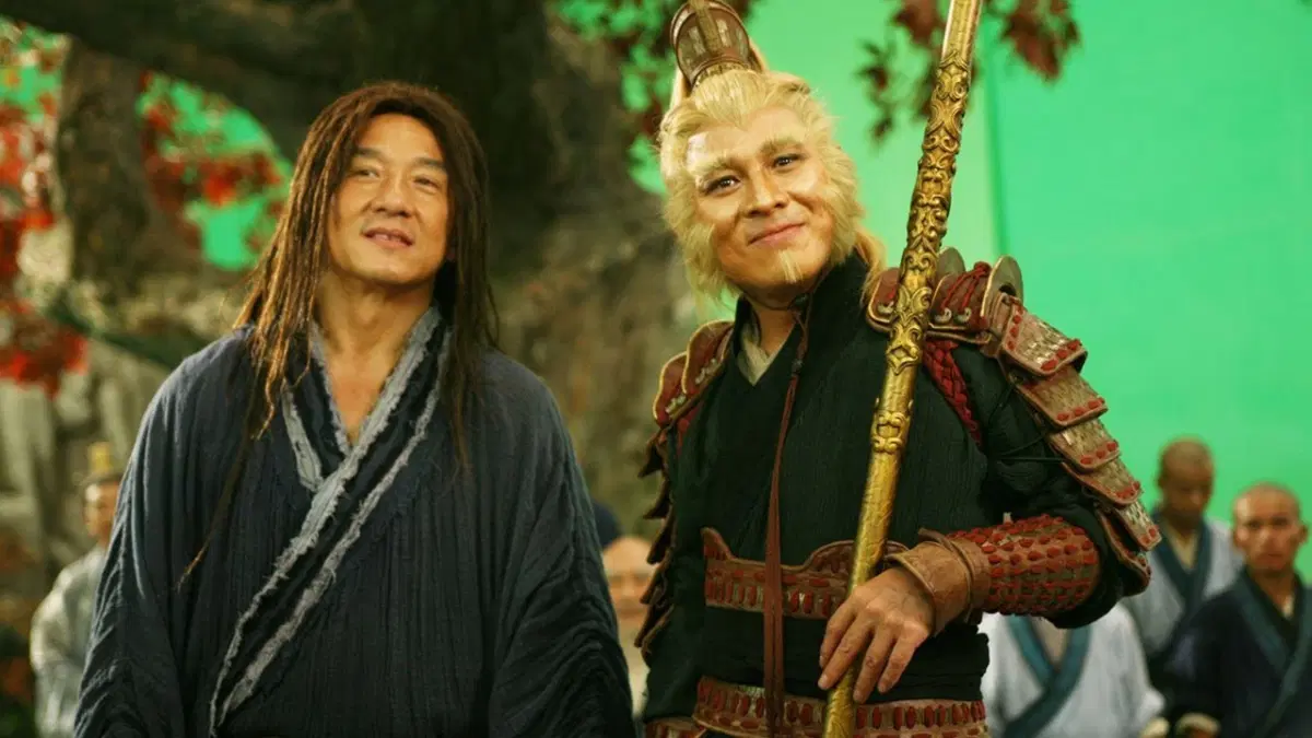 Джет Ли в роли Сунь Укуна, "Запретное Царство".