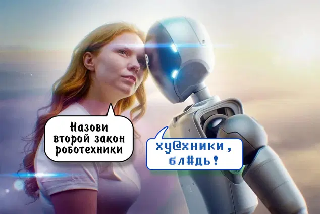 Робот должен повиноваться всем приказам человека. Но у него обед.