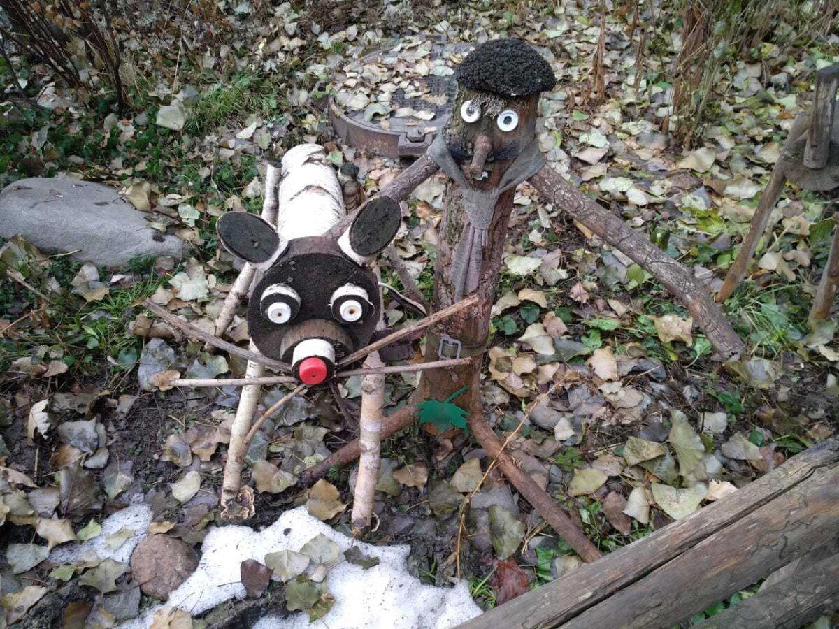 Шедевры из палисадника