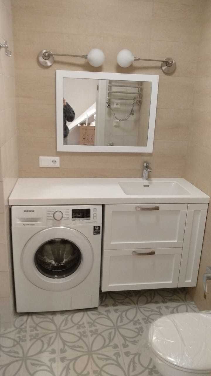 Тумба под раковину со стиральной машиной