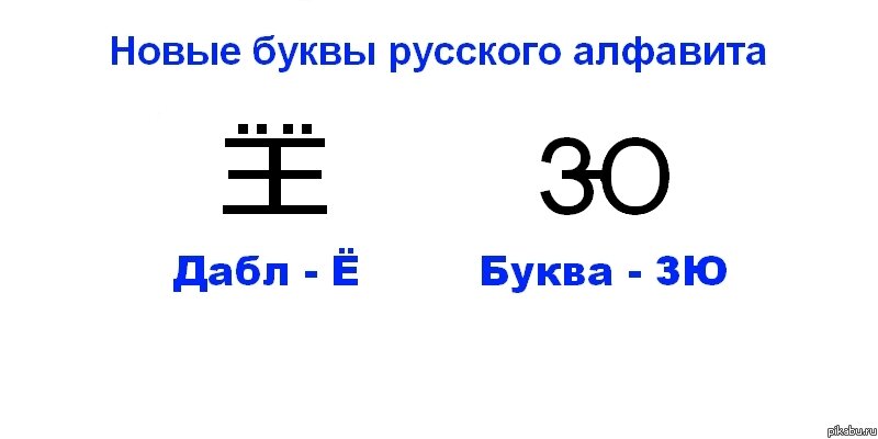 Новые буквы алфавита... especially for pikabu