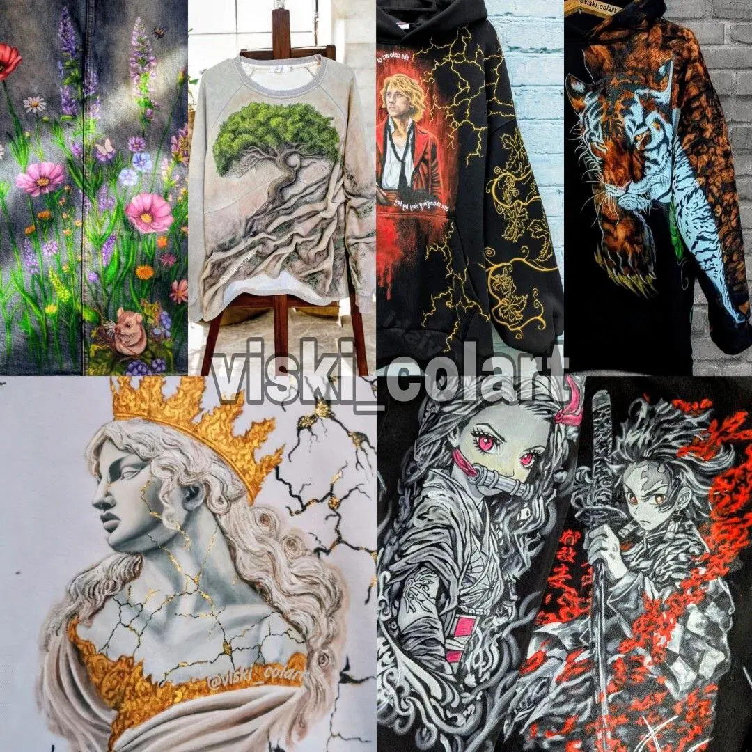 Привет вомбат! Я частенько делюсь с вами росписью на одежде, и меня очень мотивируют ваши комментарии двигаться вперёд! Мы вместе даже придумали название моей новой авторской техники!🔥 это офигенно! спасибо вам! На своем ТГ канале t.me/viskicolart я устраиваю конкурс, где минимум условий, но приз - роспись для победителя по его идее! могу даже вомбата для победителя на футболке нарисовать) Но выбор,конечно, за победителем. Присоединяйтесь🔥