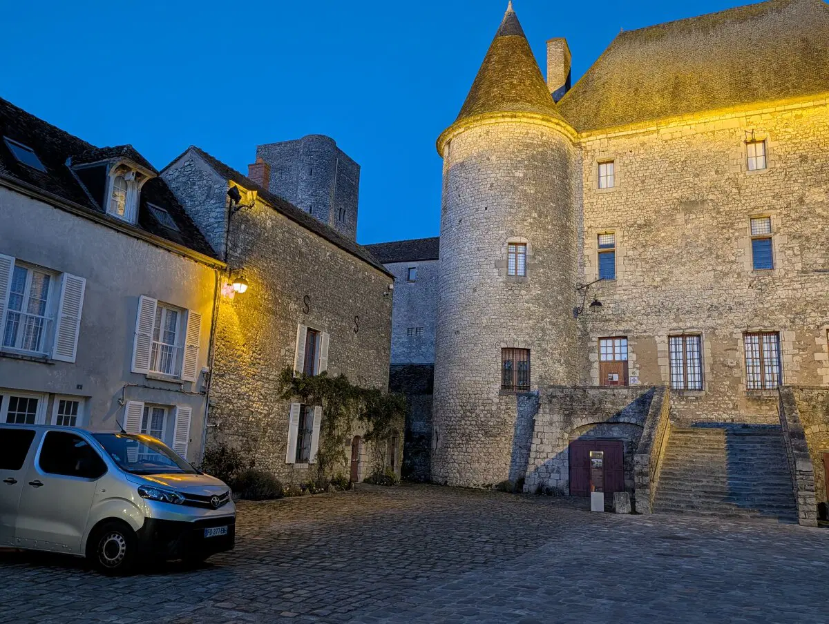 Возле замка тучи летучих мышей