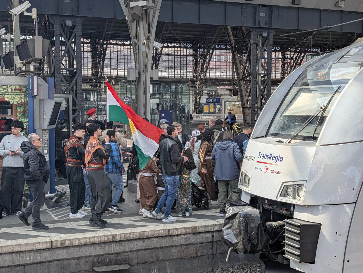 На вокзале немцев мало