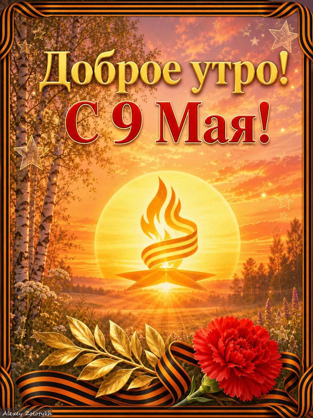 С добрым утром и Днём Победы! 💐🕊️☀️