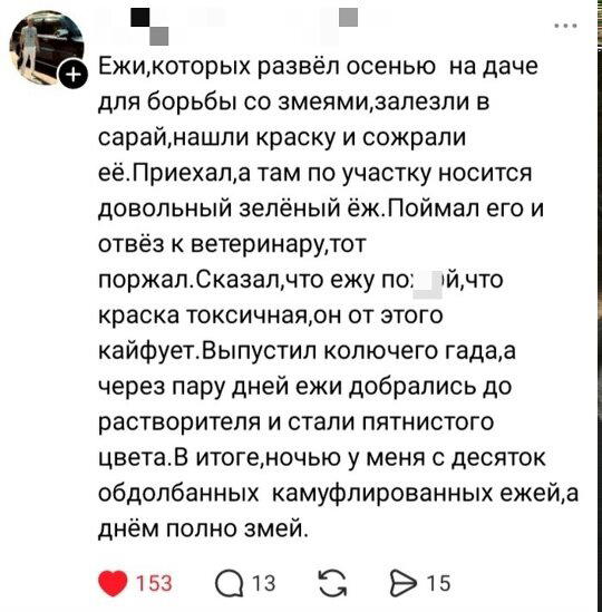 Легкой дички на утро
