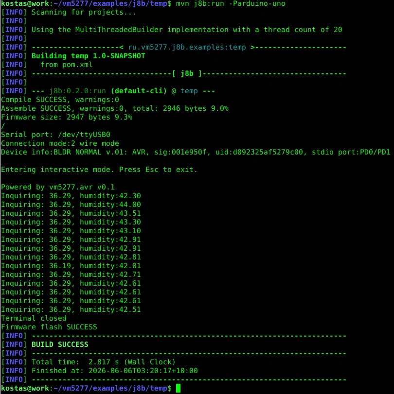 Новости о моем проекте vm5277 (разработка ПО для 8бит МК)