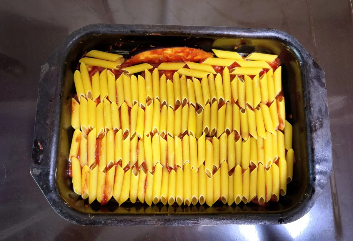 Овощная запеканка с макаронами